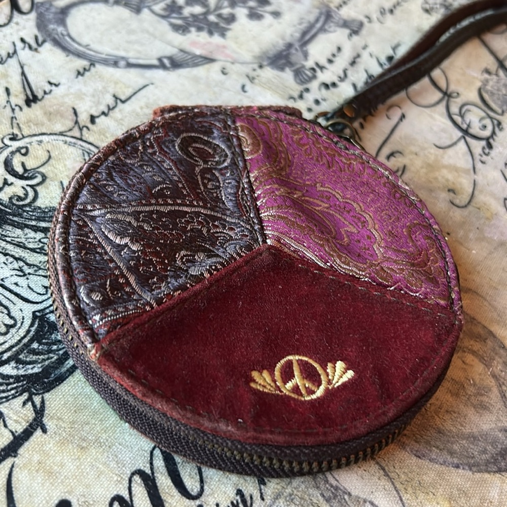 Artistic Patchwork Round Wristlet - image 2